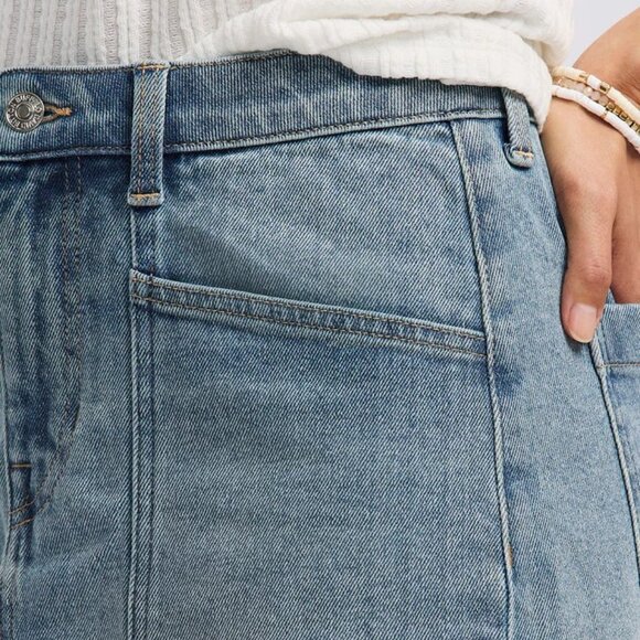 NWT Buffalo Sophia High Waist Mid Length Jean Skirt Indigo 28 MSRP $69 - Picture 6 of 12